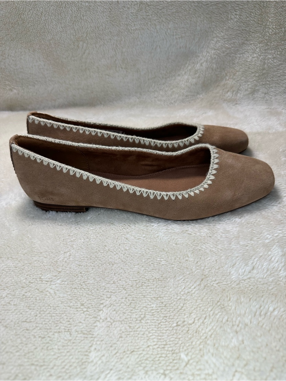 TOMS Briella Ballet Flats in a Brown Sugar Color Suede Size 9 Women’s